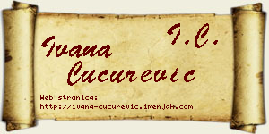 Ivana Cucurević vizit kartica